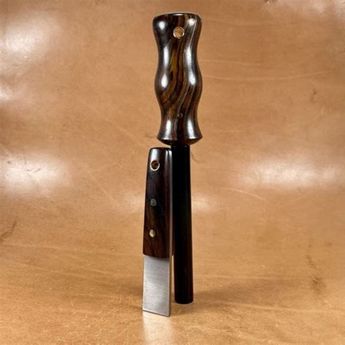 Bushcraft Striker Firesteel Scraper For Ferro Rod Carbon Steel Hardwood Handle