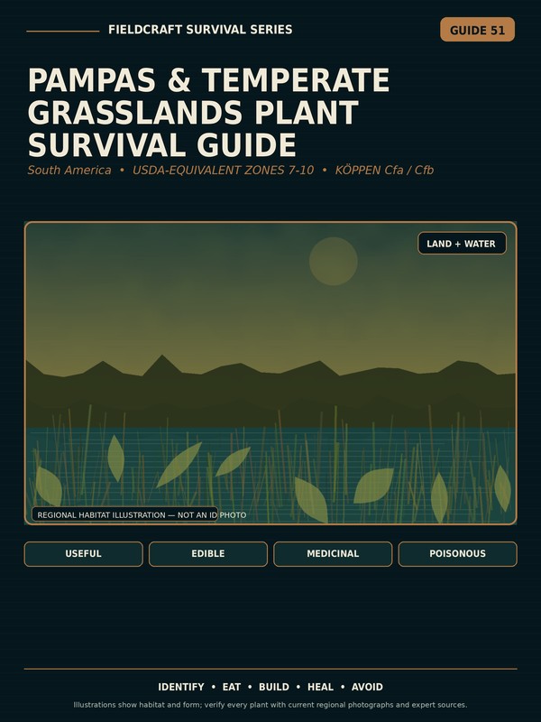 Cover of Pampas & Temperate Grasslands Plant Survival Guide