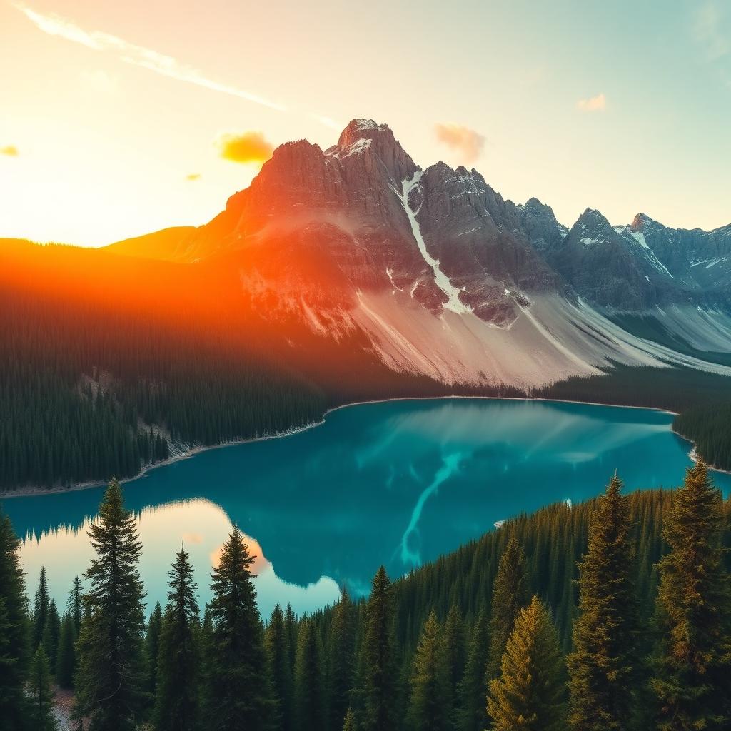 Rugged outdoor adventure landscape with remote backcountry terrain