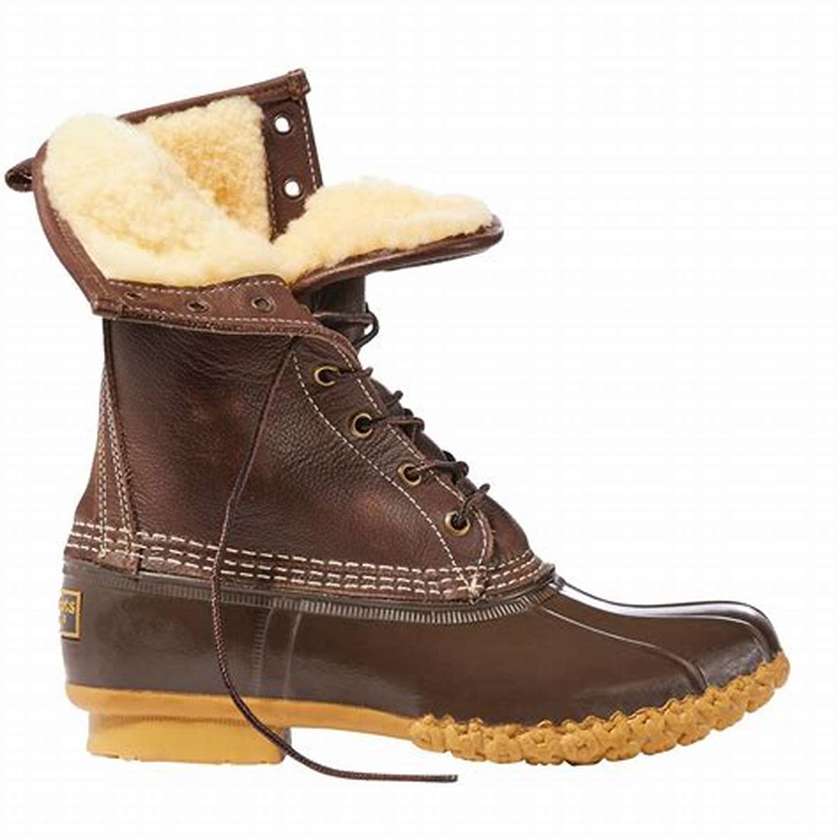 Bean Boots 10-Inch Shearling-Lined