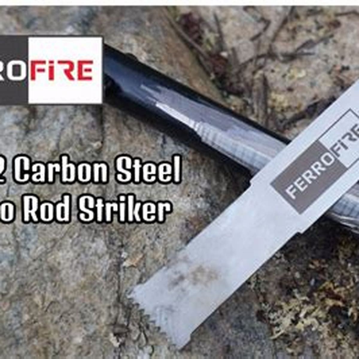 Striker Superb Serrated Large Ferro Rod Striker Scraper Carbon Alloy Steel St...