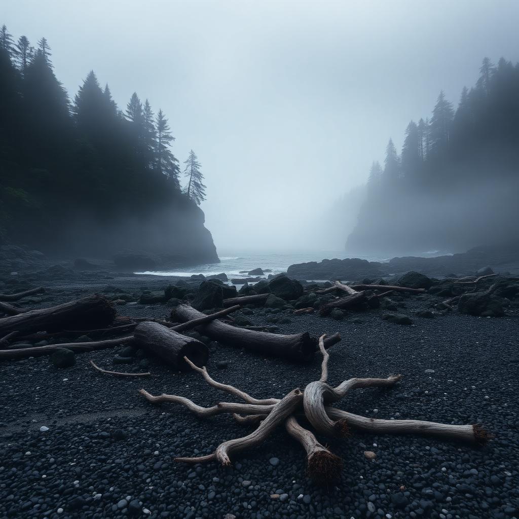 Rugged Pacific coast in adventure country