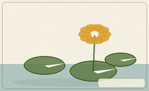 Stylized form diagram for African water lilies